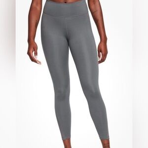 NWT Nike One High Rise 7/8 Leggings Grey -  XL DV9020-068
